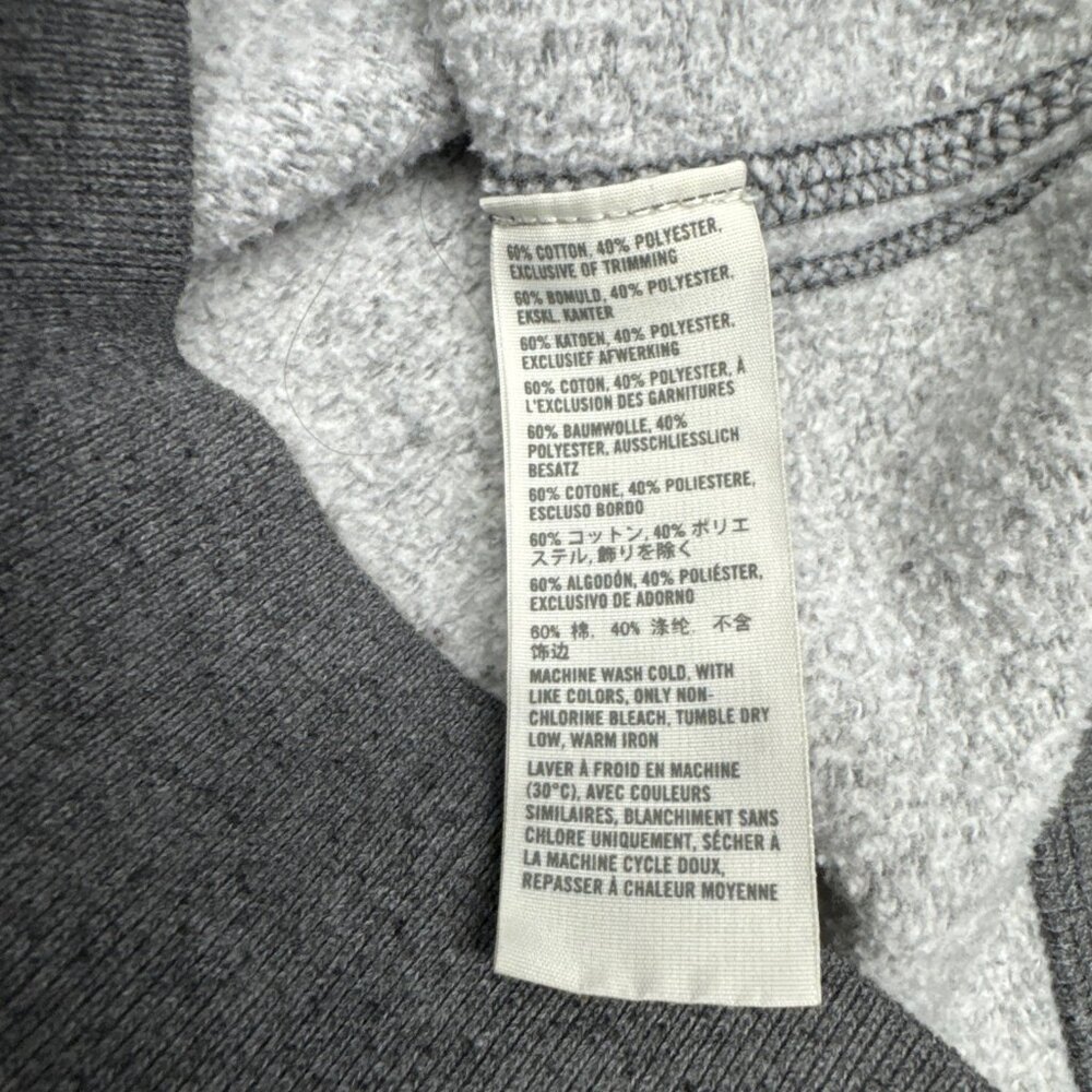 Hollister Sweater Y2K Large Gray Full Zip Hoodie Casual Comfort Youth Teens - Picture 11 of 11